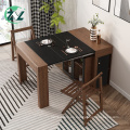 Mesa de comedor plegable multifuncional con taburete y mesa extensible